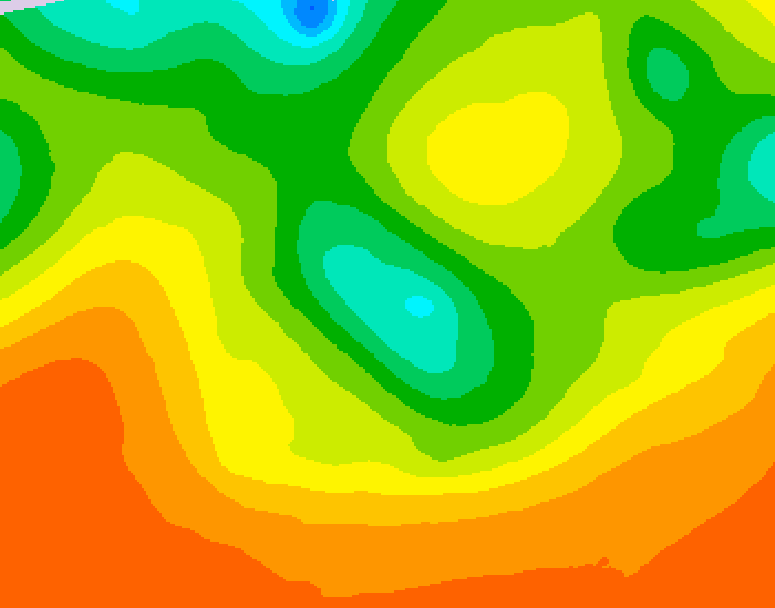 GDPS 500 millibar geopotential height 126 hour forecast chart for Canada based on 2026/06/09 0000Z data