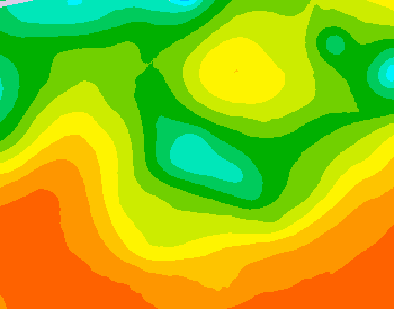 GDPS 500 millibar geopotential height 138 hour forecast chart for Canada based on 2026/06/09 0000Z data