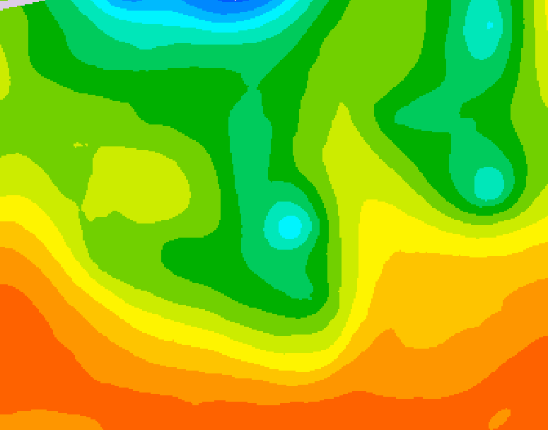 GDPS 500 millibar geopotential height 072 hour forecast chart for Canada based on 2026/06/09 1200Z data