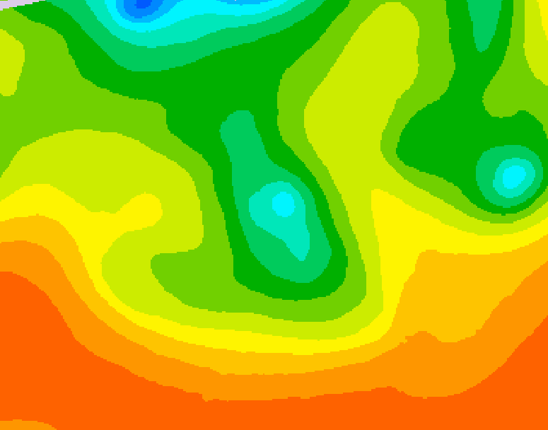 GDPS 500 millibar geopotential height 084 hour forecast chart for Canada based on 2026/06/09 1200Z data