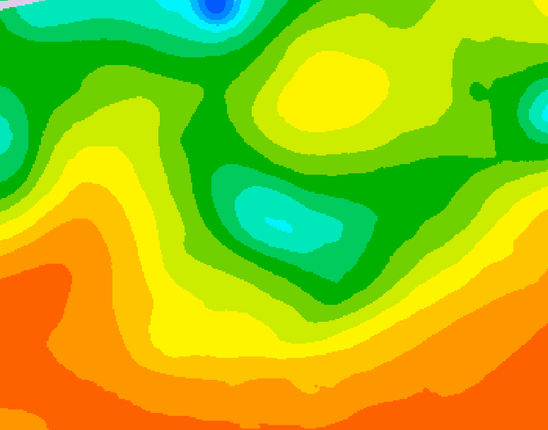 GDPS 500 millibar geopotential height 120 hour forecast chart for Canada based on 2026/06/09 1200Z data