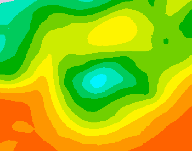 GDPS 500 millibar geopotential height 144 hour forecast chart for Canada based on 2026/06/09 1200Z data