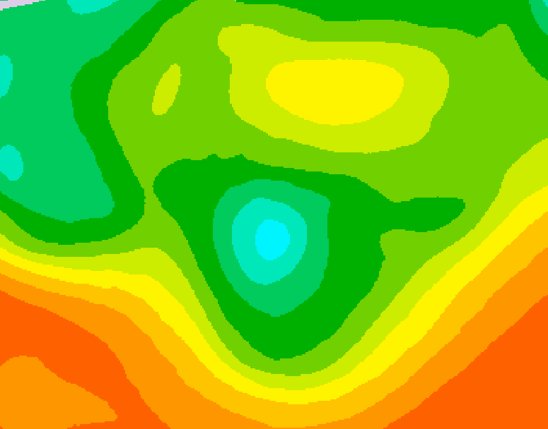 GDPS 500 millibar geopotential height 168 hour forecast chart for Canada based on 2026/06/09 1200Z data
