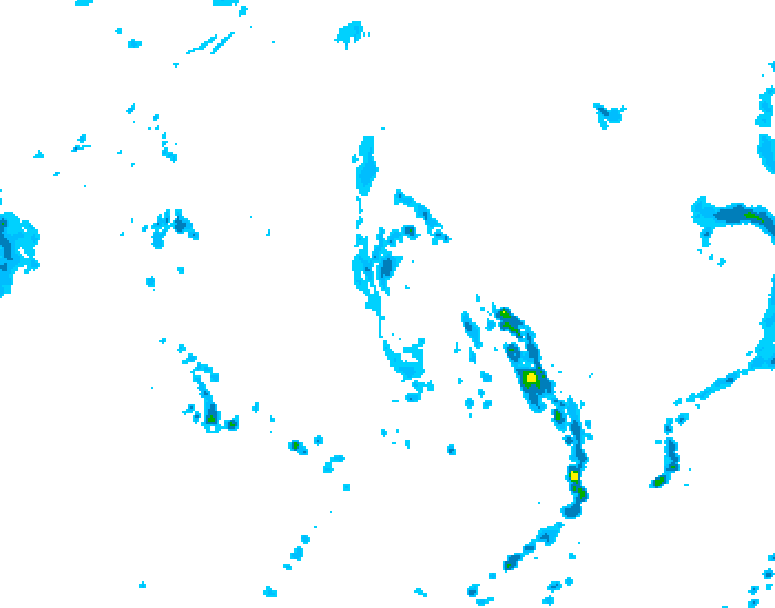 GDPS precipitation 084 hour forecast chart for Canada based on 2026/06/09 1200Z data