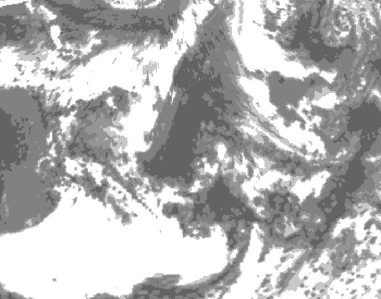 GDPS total cloud 084 hour forecast chart for Canada based on 2026/06/09 0000Z data