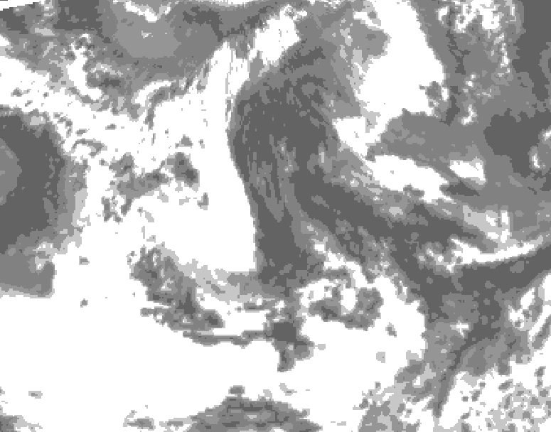 GDPS total cloud 108 hour forecast chart for Canada based on 2026/06/09 0000Z data