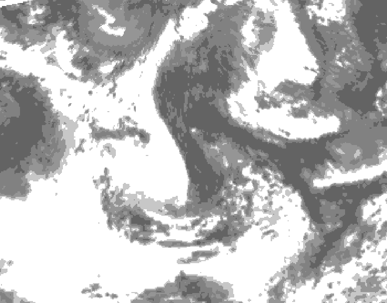 GDPS total cloud 114 hour forecast chart for Canada based on 2026/06/09 0000Z data