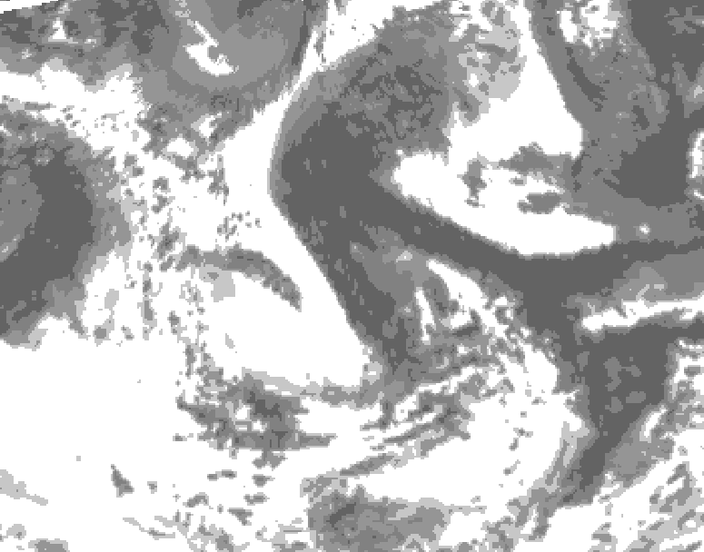GDPS total cloud 120 hour forecast chart for Canada based on 2026/06/09 0000Z data