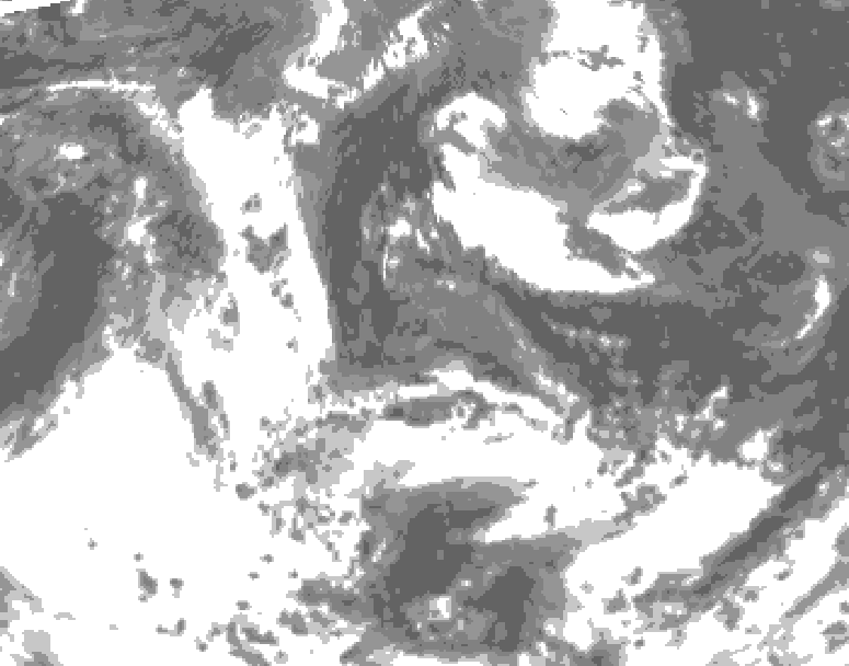 GDPS total cloud 144 hour forecast chart for Canada based on 2026/06/09 0000Z data