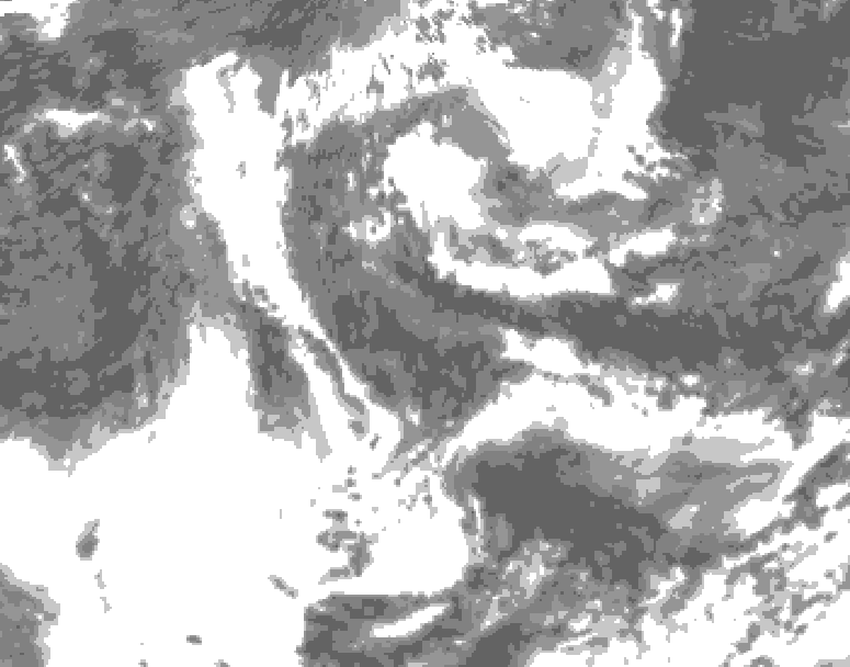 GDPS total cloud 162 hour forecast chart for Canada based on 2026/06/09 0000Z data