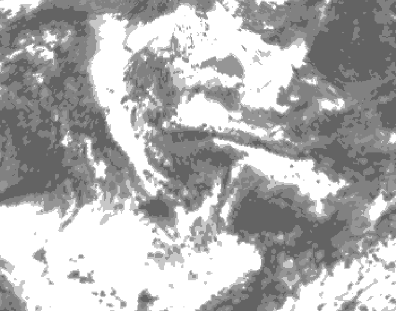 GDPS total cloud 174 hour forecast chart for Canada based on 2026/06/09 0000Z data