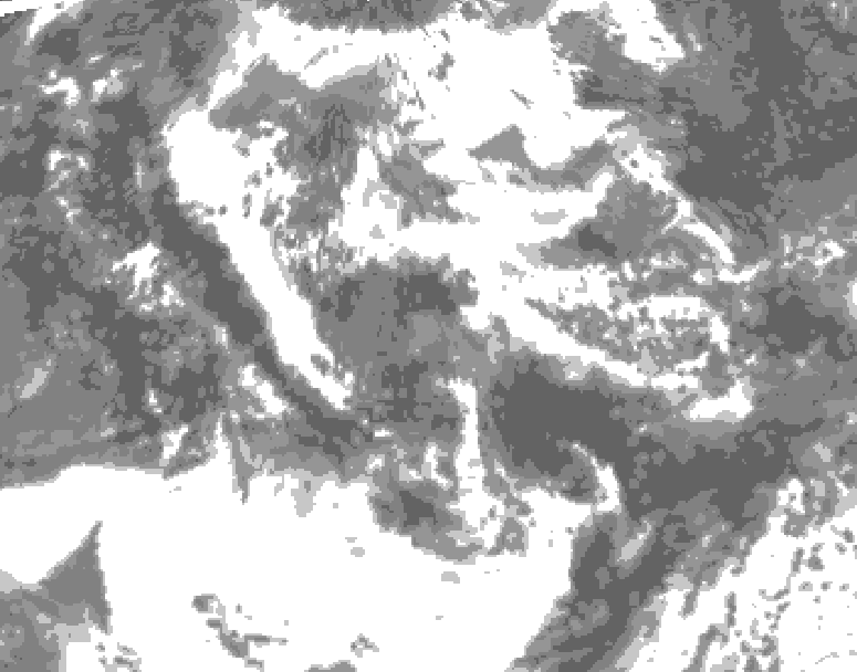 GDPS total cloud 186 hour forecast chart for Canada based on 2026/06/09 0000Z data