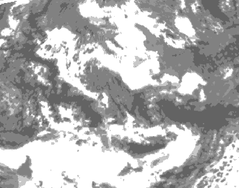 GDPS total cloud 204 hour forecast chart for Canada based on 2026/06/09 0000Z data