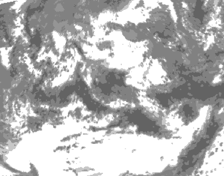 GDPS total cloud 234 hour forecast chart for Canada based on 2026/06/09 0000Z data