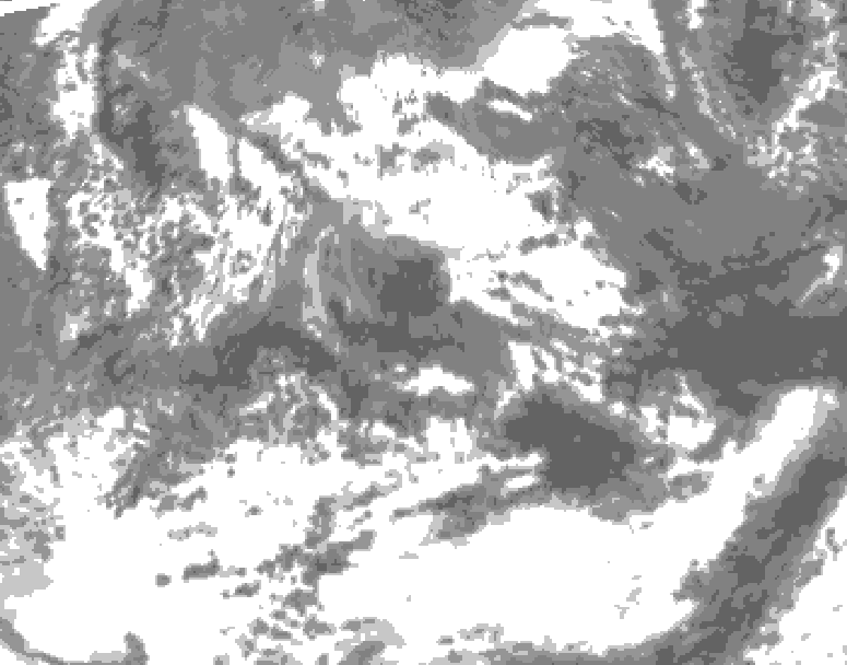 GDPS total cloud 240 hour forecast chart for Canada based on 2026/06/09 0000Z data