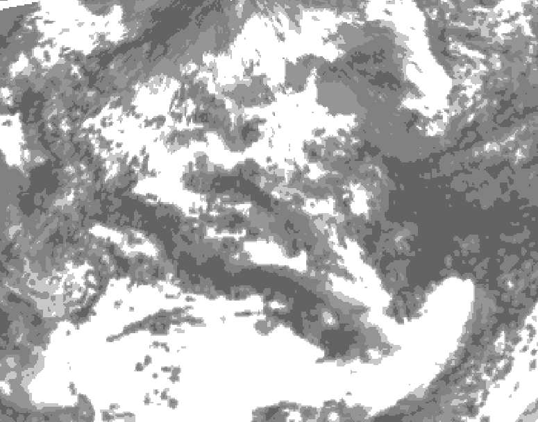 GDPS total cloud 216 hour forecast chart for Canada based on 2026/06/09 1200Z data
