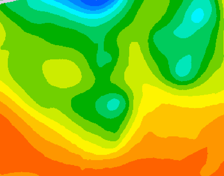 GDPS 500 millibar geopotential height 048 hour forecast chart for Canada based on 2026/06/10 0000Z data