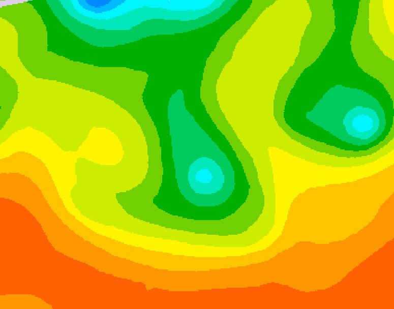 GDPS 500 millibar geopotential height 072 hour forecast chart for Canada based on 2026/06/10 0000Z data
