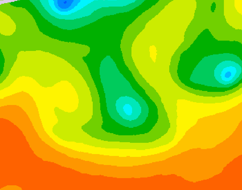 GDPS 500 millibar geopotential height 078 hour forecast chart for Canada based on 2026/06/10 0000Z data