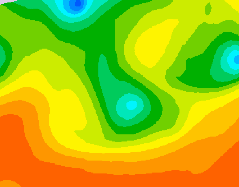 GDPS 500 millibar geopotential height 090 hour forecast chart for Canada based on 2026/06/10 0000Z data