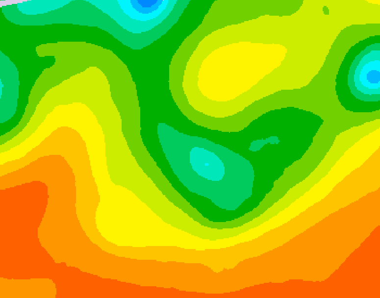 GDPS 500 millibar geopotential height 108 hour forecast chart for Canada based on 2026/06/10 0000Z data