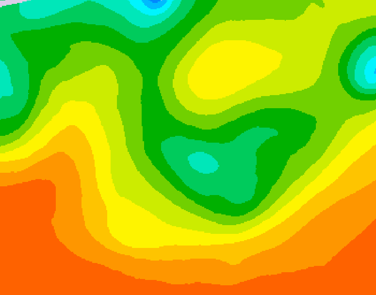 GDPS 500 millibar geopotential height 114 hour forecast chart for Canada based on 2026/06/10 0000Z data