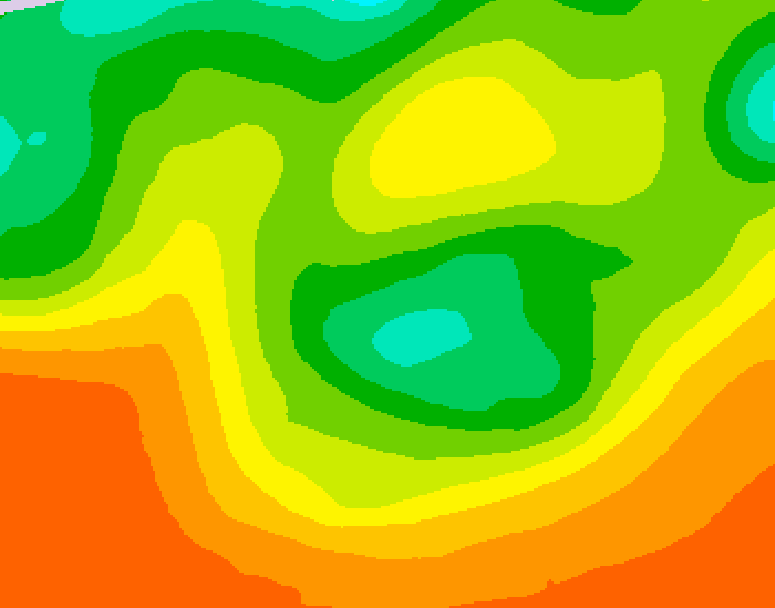 GDPS 500 millibar geopotential height 126 hour forecast chart for Canada based on 2026/06/10 0000Z data