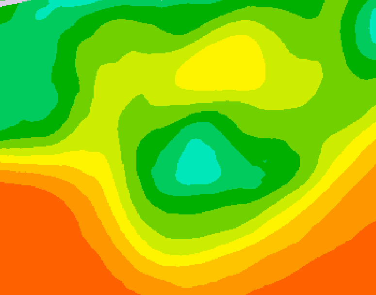 GDPS 500 millibar geopotential height 138 hour forecast chart for Canada based on 2026/06/10 0000Z data