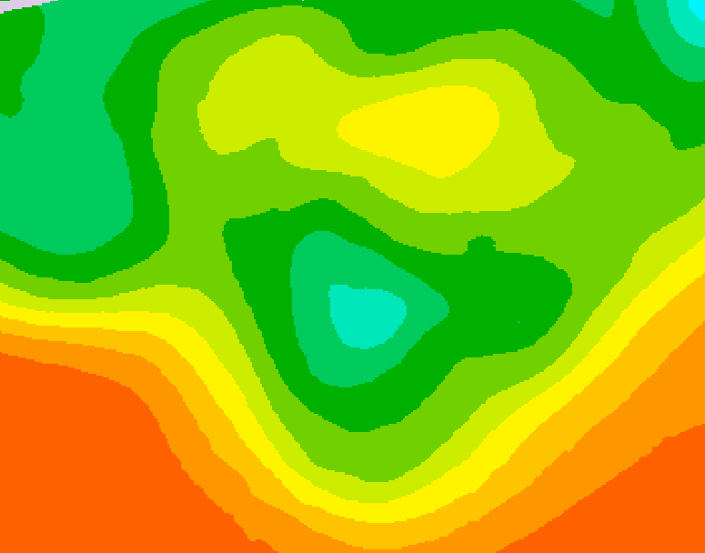 GDPS 500 millibar geopotential height 150 hour forecast chart for Canada based on 2026/06/10 0000Z data