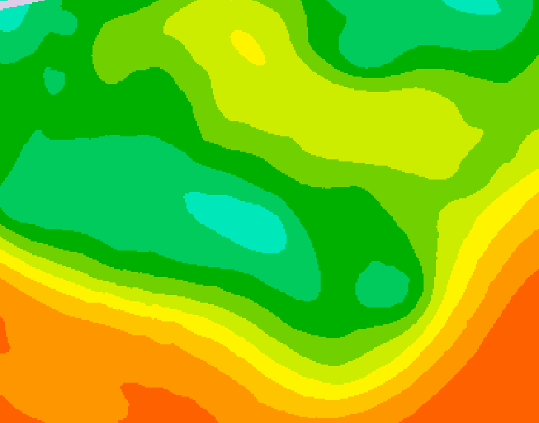 GDPS 500 millibar geopotential height 180 hour forecast chart for Canada based on 2026/06/10 0000Z data