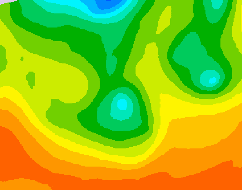 GDPS 500 millibar geopotential height 048 hour forecast chart for Canada based on 2026/06/10 1200Z data