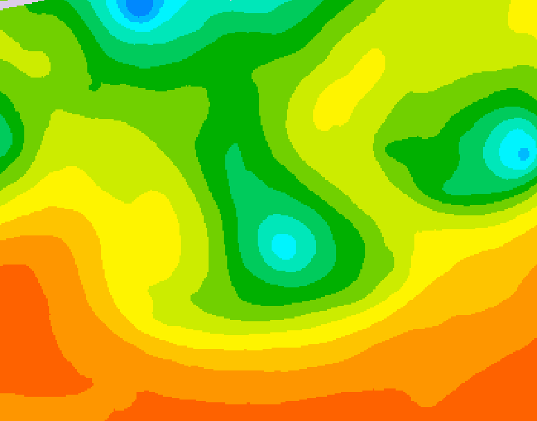 GDPS 500 millibar geopotential height 072 hour forecast chart for Canada based on 2026/06/10 1200Z data