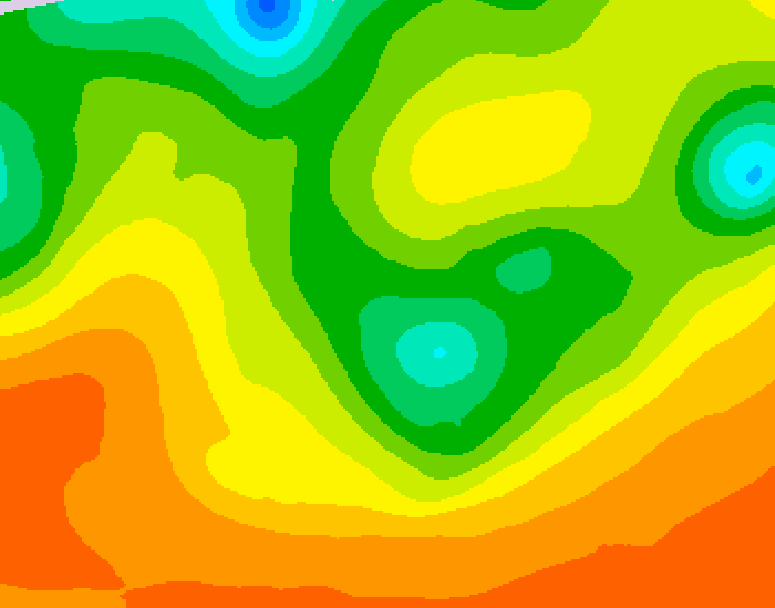 GDPS 500 millibar geopotential height 096 hour forecast chart for Canada based on 2026/06/10 1200Z data