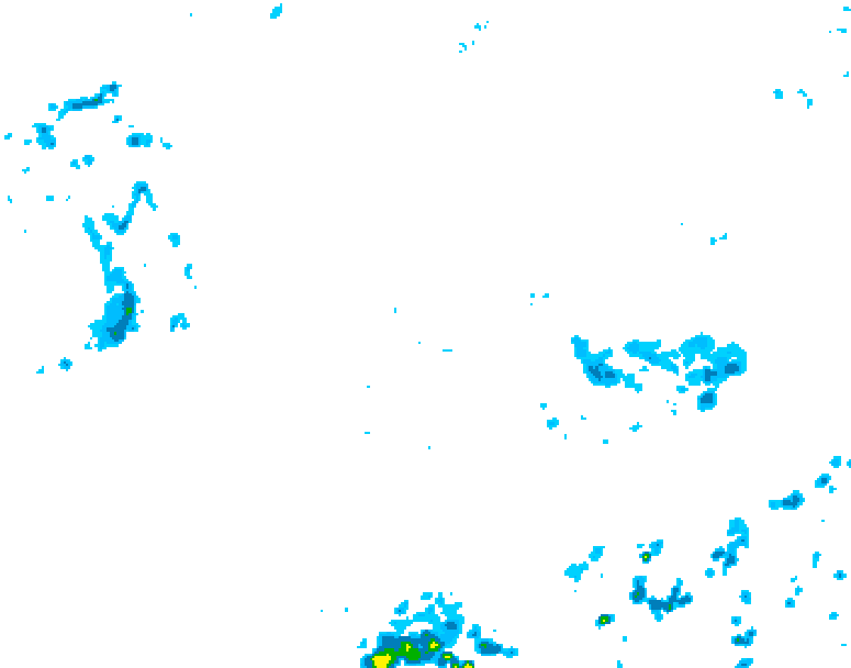 GDPS precipitation 132 hour forecast chart for Canada based on 2026/06/10 0000Z data