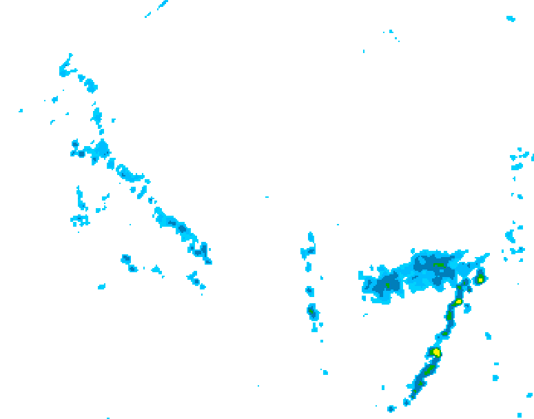 GDPS precipitation 174 hour forecast chart for Canada based on 2026/06/10 0000Z data