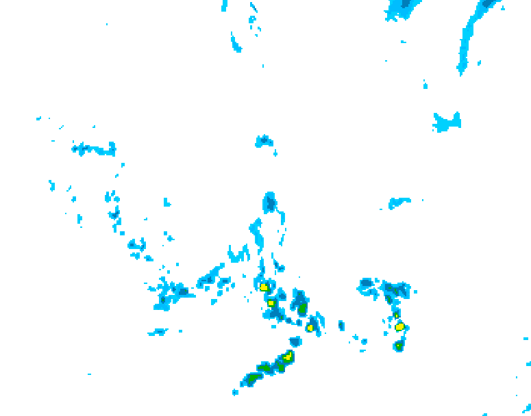 GDPS precipitation 012 hour forecast chart for Canada based on 2026/06/10 1200Z data