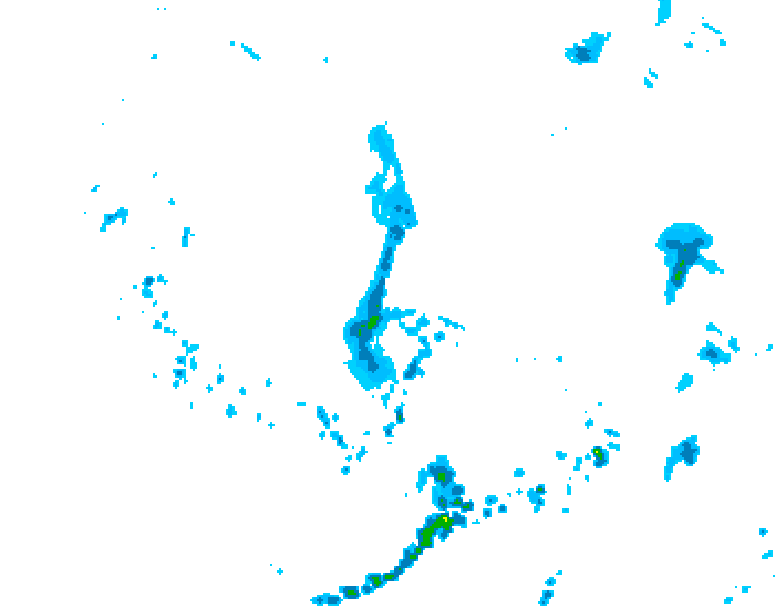 GDPS precipitation 036 hour forecast chart for Canada based on 2026/06/10 1200Z data