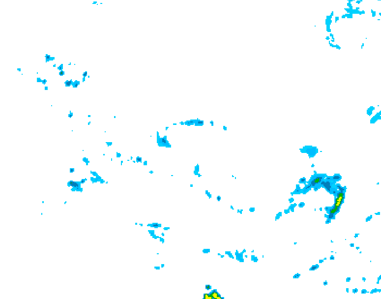 GDPS precipitation 216 hour forecast chart for Canada based on 2026/06/10 1200Z data