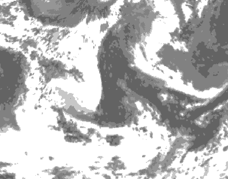 GDPS total cloud 078 hour forecast chart for Canada based on 2026/06/10 0000Z data