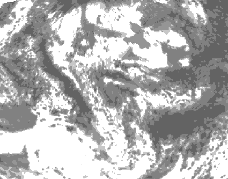GDPS total cloud 168 hour forecast chart for Canada based on 2026/06/10 0000Z data