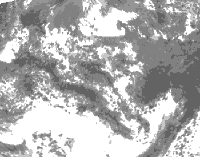 GDPS total cloud 192 hour forecast chart for Canada based on 2026/06/10 0000Z data