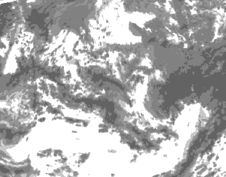 GDPS total cloud 198 hour forecast chart for Canada based on 2026/06/10 0000Z data
