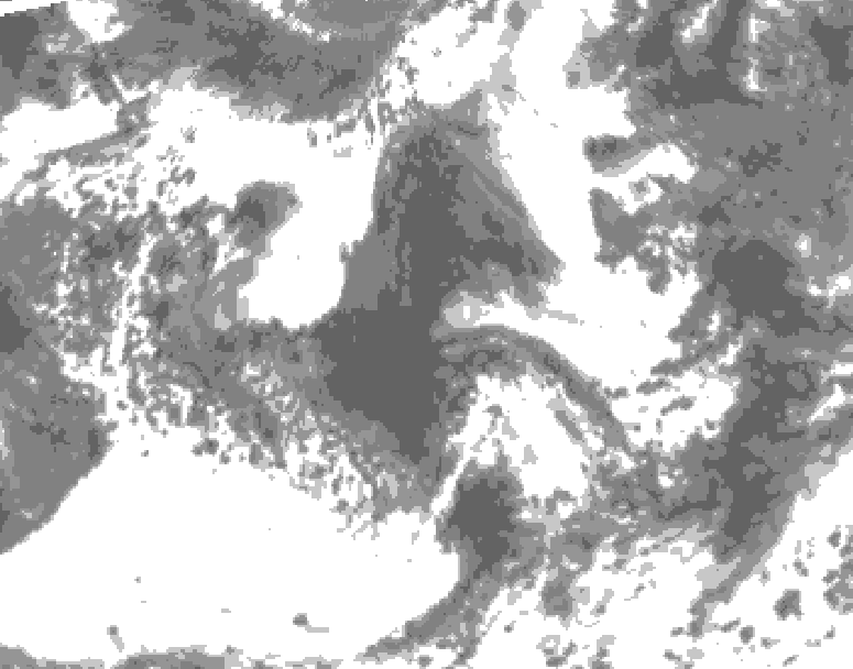 GDPS total cloud 036 hour forecast chart for Canada based on 2026/06/10 1200Z data