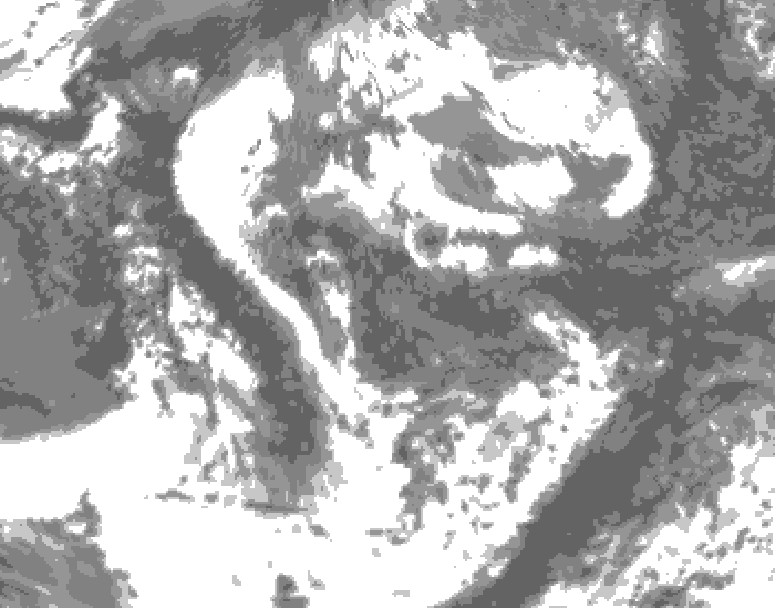 GDPS total cloud 144 hour forecast chart for Canada based on 2026/06/10 1200Z data