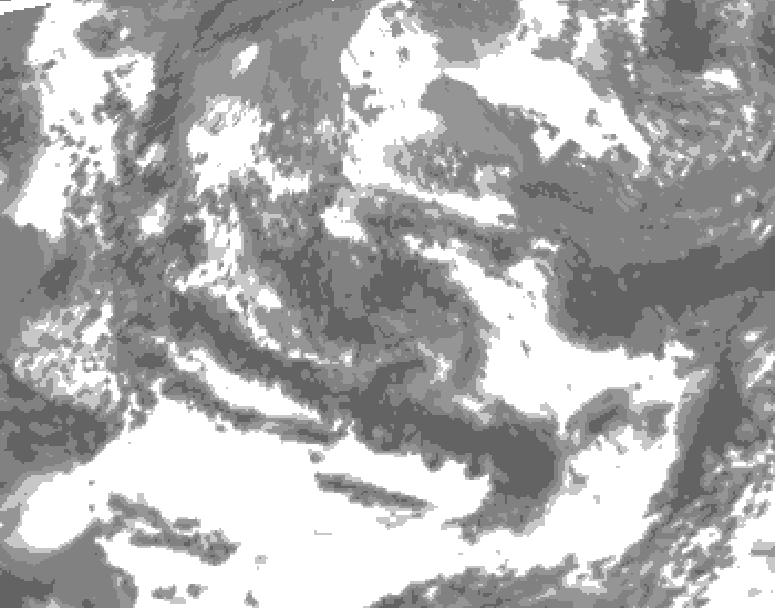 GDPS total cloud 192 hour forecast chart for Canada based on 2026/06/10 1200Z data