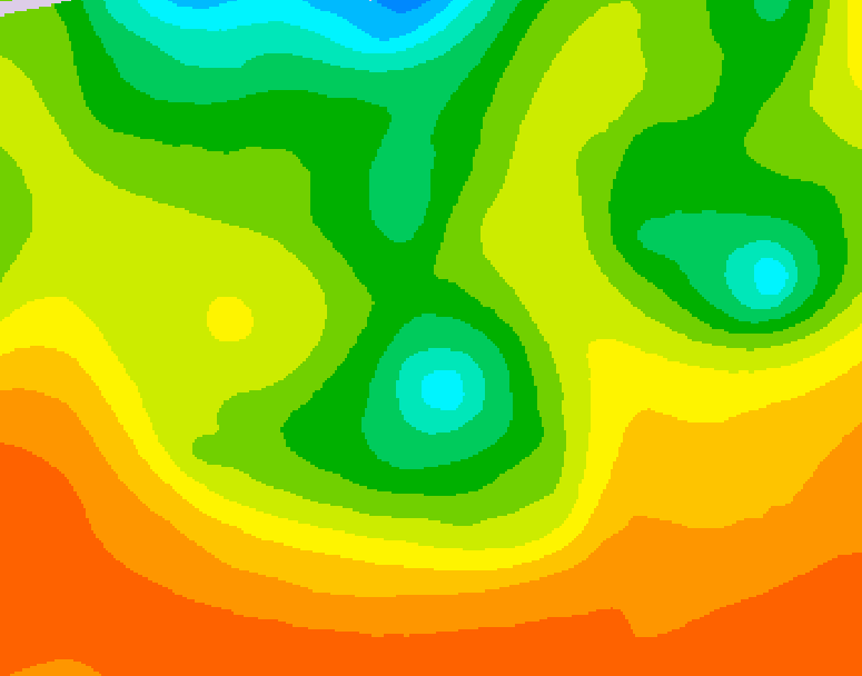 GDPS 500 millibar geopotential height 042 hour forecast chart for Canada based on 2026/06/11 0000Z data