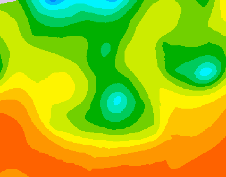 GDPS 500 millibar geopotential height 048 hour forecast chart for Canada based on 2026/06/11 0000Z data