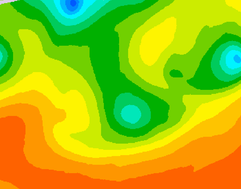 GDPS 500 millibar geopotential height 066 hour forecast chart for Canada based on 2026/06/11 0000Z data