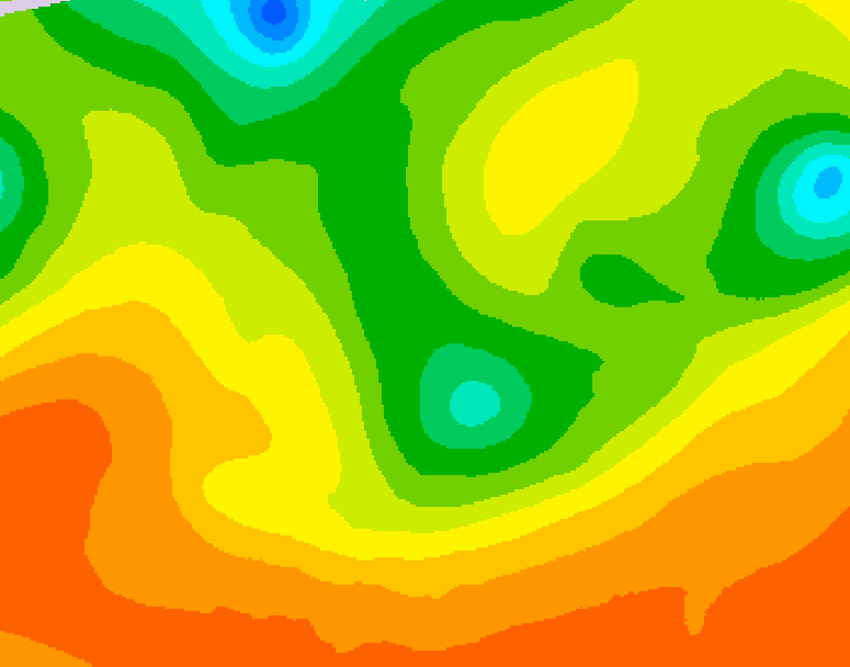 GDPS 500 millibar geopotential height 072 hour forecast chart for Canada based on 2026/06/11 0000Z data