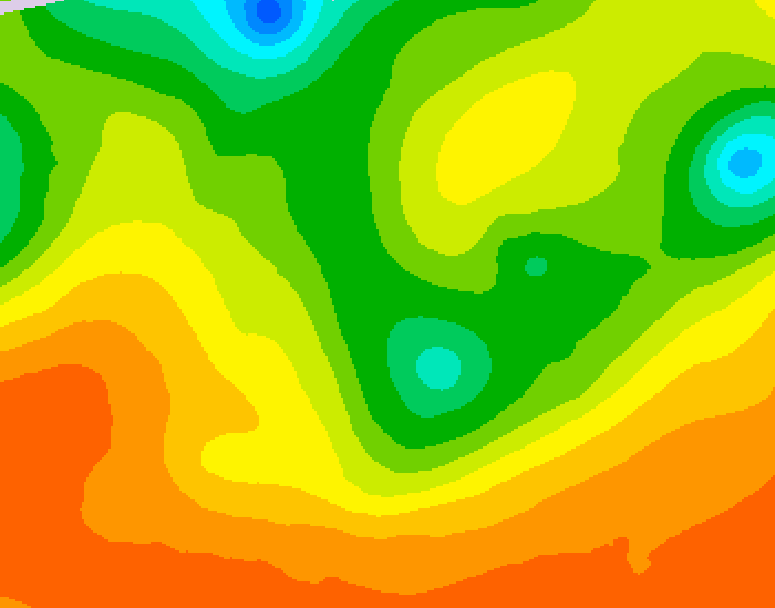 GDPS 500 millibar geopotential height 078 hour forecast chart for Canada based on 2026/06/11 0000Z data